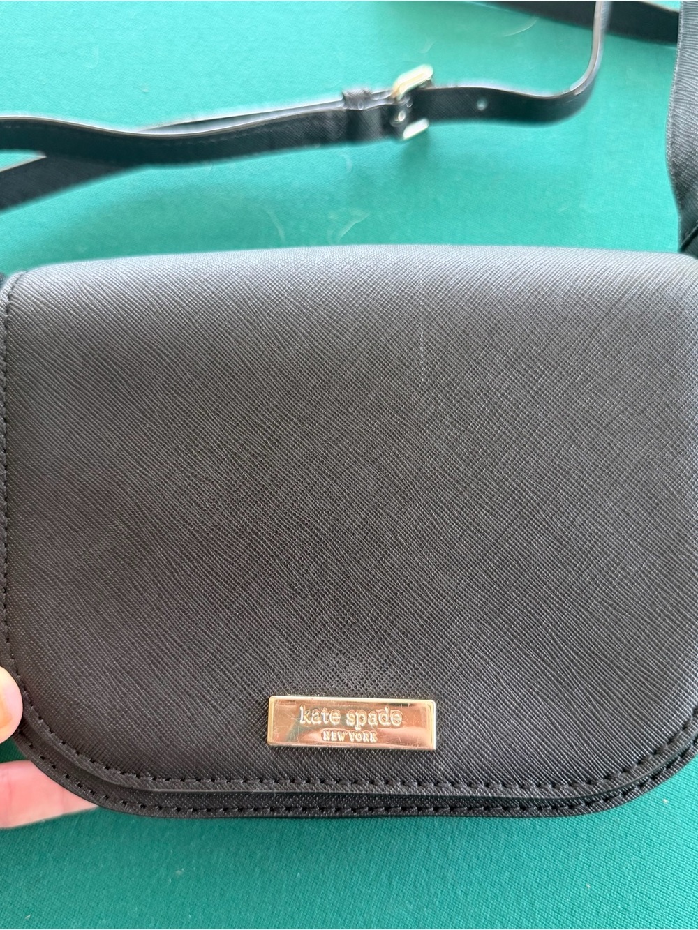 Kate Spade Carsen Newbury Lane Crossbody Leather Handbag WKRU3817 Black